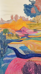 ghada amer landscape