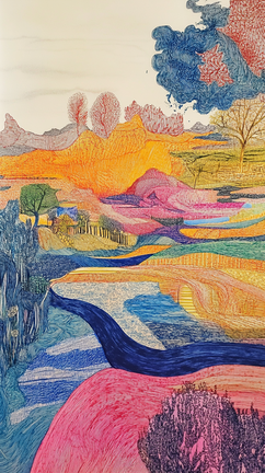 ghada amer landscape