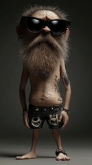 The Bearded Rebel: An Artistic Ode to Unconventional Style